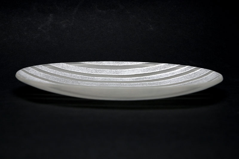 ガラス:スノウライン取皿・17.5cm・ボーダ...の紹介画像2