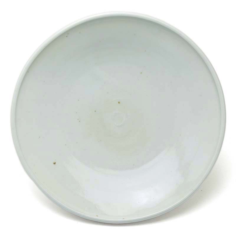 白磁：白磁7寸皿・杉本太郎《中皿・20.5cm》