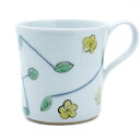 色絵：花と葉文マグカップ・古川章蔵《マグカップ・コーヒーカップ・200ml》