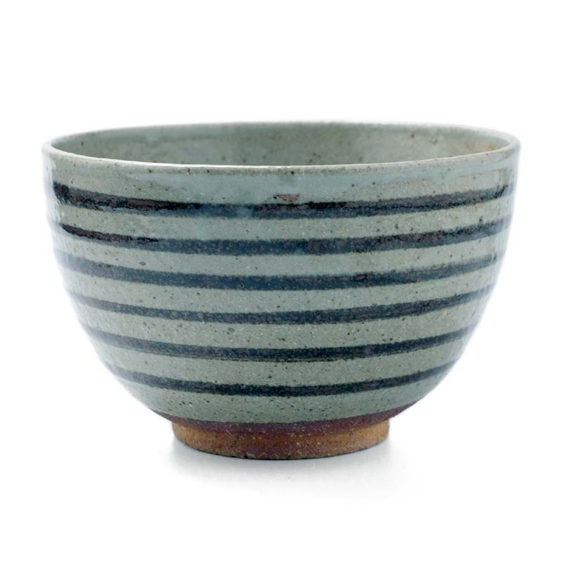 唐津焼：絵唐津筋文めん鉢・中村恵子《丼・麺鉢・14.5cm・