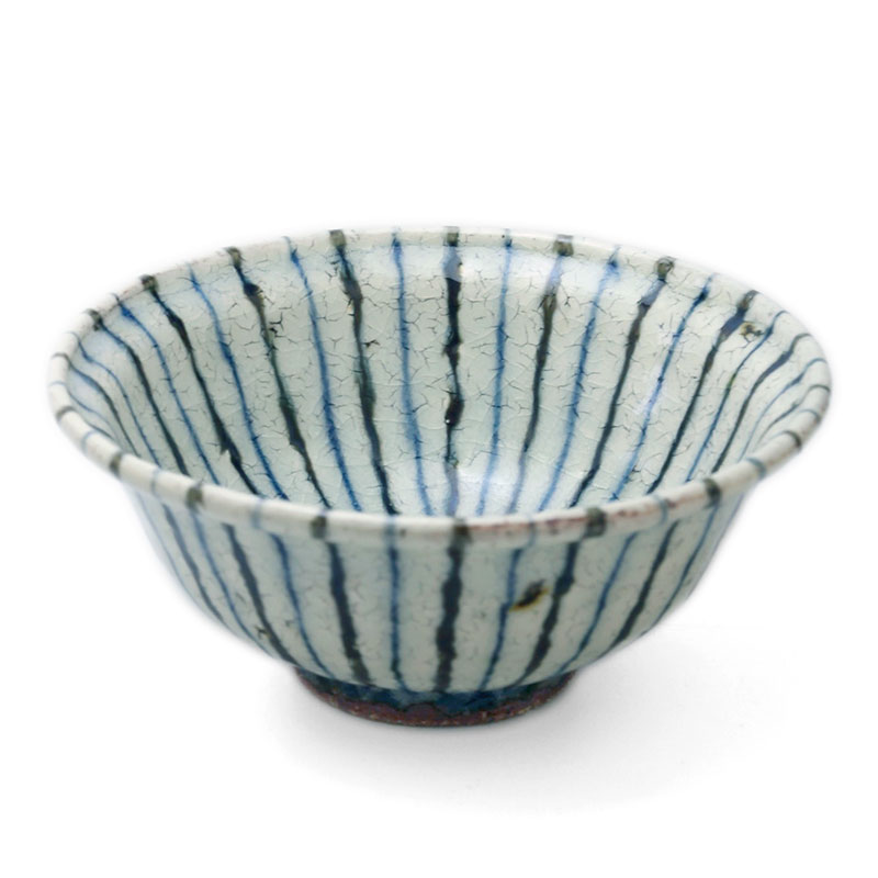 煮物鉢・紫縞・ 杉本太郎《中鉢・15.5cm》