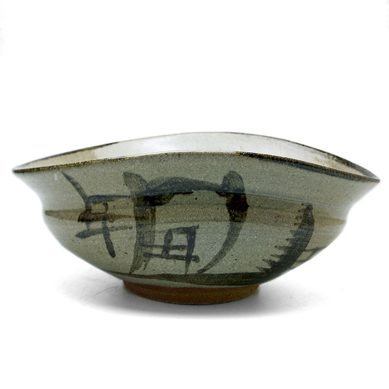 Karatsu Ware - 唐津焼：絵唐津沓型鉢・大・中村恵子《大鉢・23.0cm》