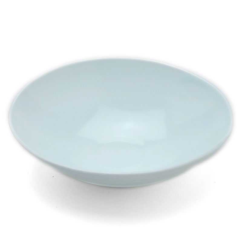 白磁（天草陶石）：青白瓷扁平小鉢・海老ヶ瀬保《小鉢・楕円鉢・16.0cm》