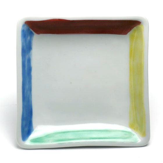 《定期販売》四色角小皿No.2・古川章蔵《小皿・11.0cm》(3)