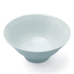 白磁：白瓷線刻飯碗・幾田晴子《飯碗・ご飯茶碗・12.5cm》