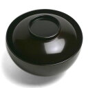 山中漆器:木地溜内黒蓋付椀・守田漆器《お椀・雑煮椀・汁椀・吸物椀・蓋物・13.0cm・300ml》