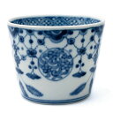 染付:そば猪口・丸瓔珞文・植山昌昭《そば猪口・小鉢・8.0cm》