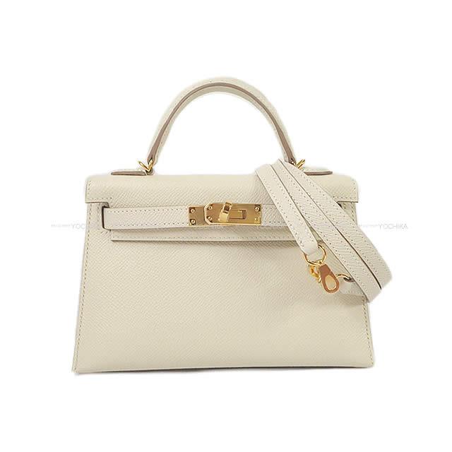 【ご褒美に★】HERMES エルメス ショルダーバッグ ケリー ミニ ドゥ ケリー 2 外縫い クレ エプソン ゴールド金具 新品 (HERMES Shoulder Bag Mini Kelly 2 Sellier Craie Epsom GHW[Brand new][Authentic])【あす楽対応】#yochikaのサムネイル