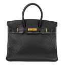 【キャッシュレスポイント還元★】HERMES エルメス ハンドバッグ バーキン35 黒(ブラック) フィヨルド ゴールド金具 新品同様【中古】 ([Pre-loved]HERMES Handbag Birkin35 Noir(Black) Fijord GHW[Near mint][Authentic])【あす楽対応】#yochika