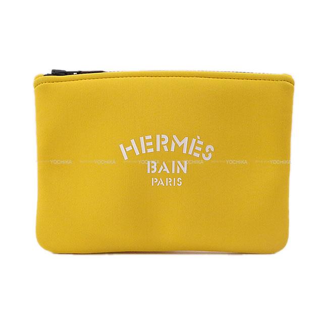 【ご褒美に★】HERMES エルメス フラットポーチ "ネオバン" PM ソレイユ ポリアミド80%/エラスタン20% 新品 (HERMES Flat Pouch "NEO BAIN" PM Blue Polyamide80%/Elasthane20%[Brand new][Authentic])【あす楽対応】#yochikaのサムネイル