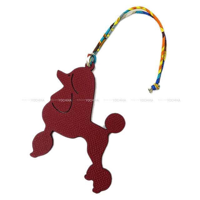 【ご褒美に★】HERMES エルメス バッグチャーム プティアッシュ チャーム "プードル 犬" ルージュグレナ/ポティロン エプソン/トゴ 新品 (HERMES Bag charm Charm petit H "Poodle dog" Rouge Grenade/Potiron Epsom/Togo[Brand new][Authentic])【あす楽対応】#yochikaのサムネイル