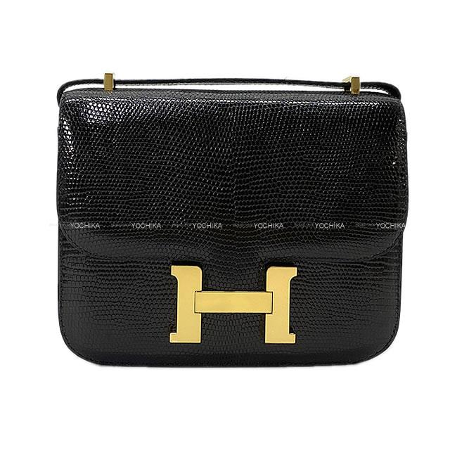 【ご褒美に★】HERMES エルメス ショルダーバッグ コンスタンス 3 ミニ 18 黒(ブラック) リザード ゴールド金具 新品 (HERMES Shoulder Bag Constance 3 Mini 18 Noir(Black) Lizard GHW[Brand new][Authentic])【あす楽対応】#yochika