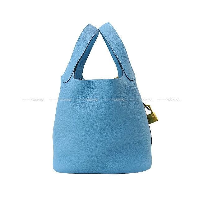 【ご褒美に☆】HERMES エルメス ピコタンロック 18 PM ブルーデュノール トリヨンクレマンス ハンドバッグ 新品(HERMES Picotin Lock 18 PM Bleu de Nord Taurillon Clemence)【あす楽対応】#よちかのサムネイル