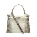 HERMES エルメス ケリー25 内縫い ヒマラヤ クロコダイルニロティカスマット シルバー金具 ショルダーバッグ Z刻印 新品未使用(HERMES Kell...