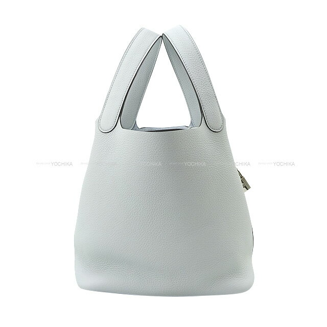 【ご褒美に★】HERMES エルメス ピコタンロック 22 MM ブルーペール トリヨンモーリス シルバー金具 ハンドバッグ 新品(HERMES Picotin Lock 22 MM Bleu Pale Taurillon Maurice Silver HW Handbag[BRAND NEW][Authentic])【あす楽対応】#yochikaのサムネイル