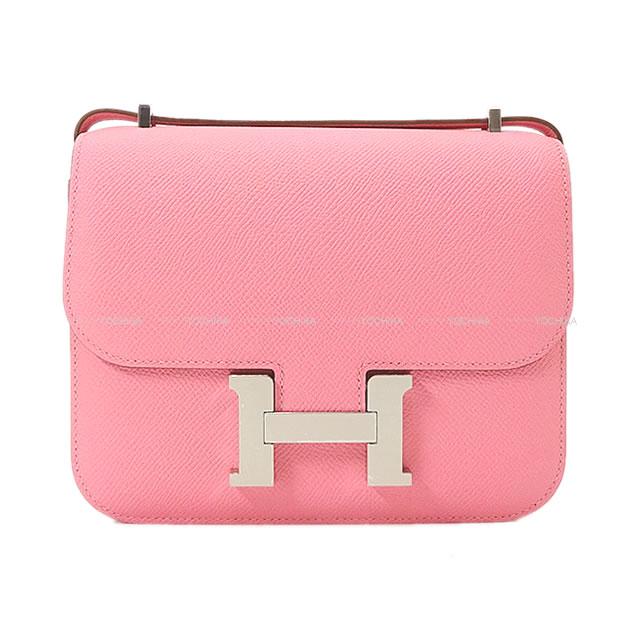 【ご褒美に☆】HERMES エルメス コンスタンス3 ミニ 18 ローズコンフェッティ エプソン シルバー金具 ショルダーバッグ Y刻印 新品(HERMES Constance 3 18 Rose Confetti Veau Epsom Silver HW Shoulder bag[BRAND NEW][Authentic])【あす楽対応】#yochikaのサムネイル