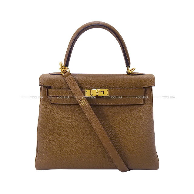 【ご褒美に☆】HERMES エルメス ケリー25 内縫い アルザン トゴ ゴールド金具 ショルダーバッグ Z刻印 新品(HERMES Kelly25 Retourne Alezan Veau Togo Gold HW Shoulder bag[BRAND NEW][Authentic])【あす楽対応】#yochikaのサムネイル