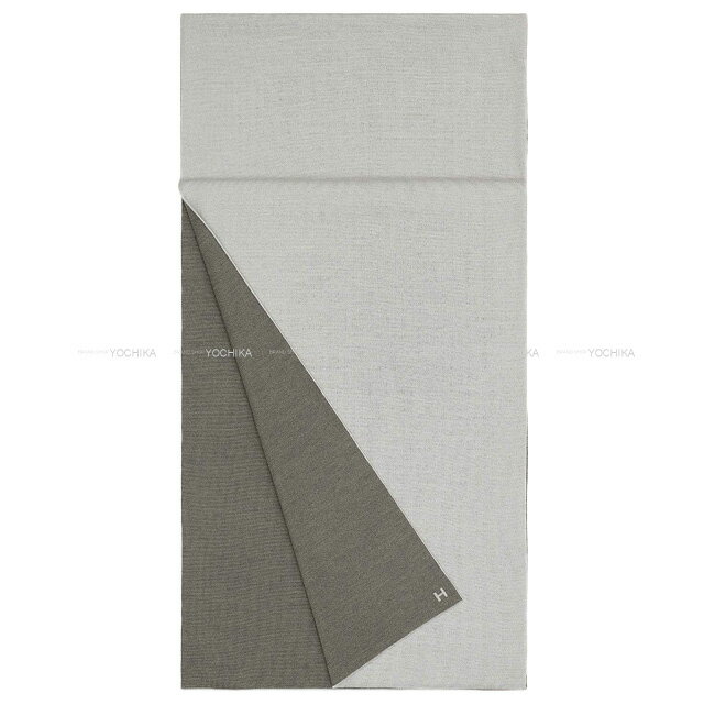 2021年春夏 HERMES エルメス リバーシブルマフラー アレ ルトゥール ヴァプール/グラヴィエ カシミヤ70% / シルク30% マフラー 新品(2021 S/S HERMES Reversible Muffler Aller Retour Vapeur/Glavier Cashmere70% / Silk30%[BRAND NEW][Authentic])【あす楽対応】#yochika