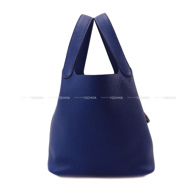 【ご褒美に】HERMES エルメス ピコタンロック 22 MM ブルーサフィール トリヨンモーリス ゴールド金具 ハンドバッグ Z刻印 新品(HERMES Picotin Lock 22 MM Bleu Saphir Taurillon Maurice Gold HW Handbag[BRAND NEW][Authentic])【あす楽対応】#yochikaのサムネイル