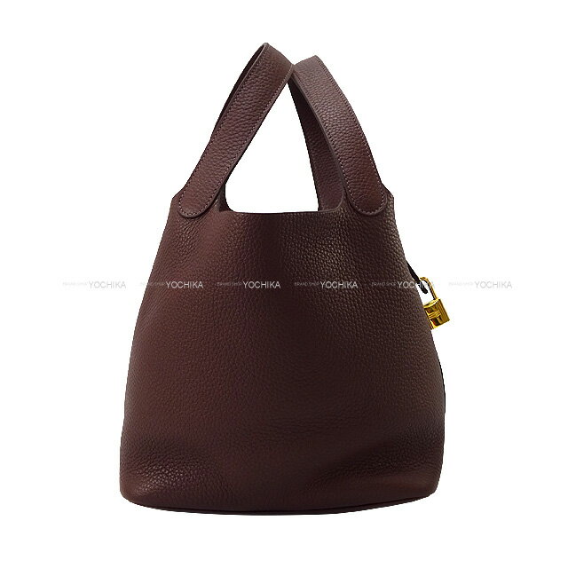 【ご褒美に☆】HERMES エルメス ピコタンロック 22 MM ハバナ トリヨンクレマンス ゴールド金具 ハンドバッグ Y刻印 新品未使用(HERMES Picotin Lock 22 MM Havanne Taurillon Clemence Gold HW Handbag[NEVER USED][Authentic])【あす楽対応】#yochikaのサムネイル