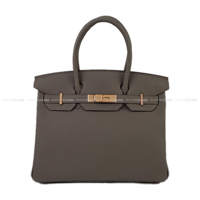 【ご褒美に★】HERMES エルメス バーキン30 エタン トゴ ローズゴールド金具 ハンドバッグ Z刻印 新品(HERMES Birkin30 Etain Veau Togo Rose Gold HW Handbag[BRAND NEW][Authentic])【あす楽対応】#yochika