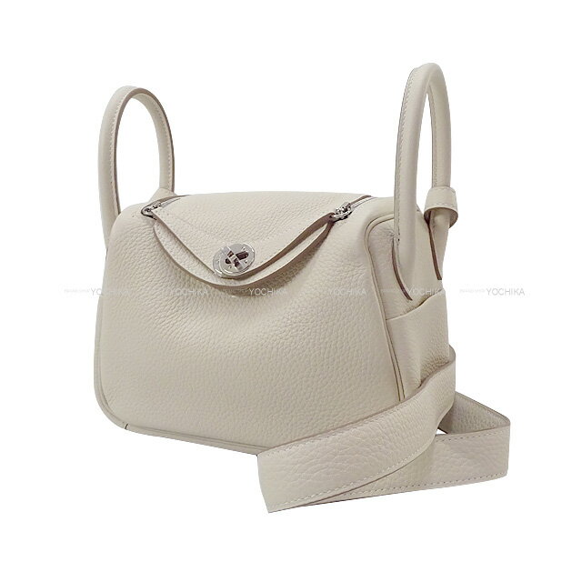 HERMES エルメス リンディ 20 ミニ クレ トリヨンクレマンス シルバー金具 ショルダーバッグ U刻印 新品(HERMES Lindy 20 mini Craie Taurillon Clemence Silver HW Shoulder bag[BRAND NEW][Authentic])【あす楽対応】#yochikaのサムネイル