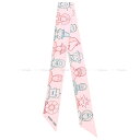 2021年秋冬 HERMES エルメス ツイリー エルメス ドレスコード ローズペール/ブルー/ルージュ シルク100％ スカーフ 新品(2021A/W HERMES Twilly HERMES DRESS CODE Rose Pale/Blue/Rouge Silk100% scarf[BRAND NEW][Authentic])【あす楽対応】#yochika