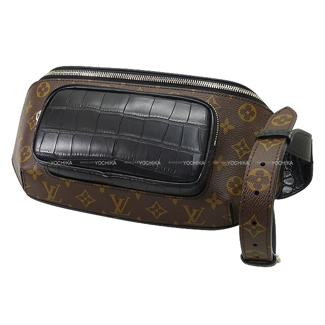 【ご褒美に☆】LOUIS VUITTON ルイ・ヴィトン バムバッグ 黒 (ブラック) モノグラム クロコダイル シルバー金具 N96217 ウエストバッグ 新品(LOUIS VUITTON Bumbag Noir (Black) Monogram Canvas Crocodile N96217 Waist bag[BRAND NEW][Authentic])【あす楽対応】#yochika