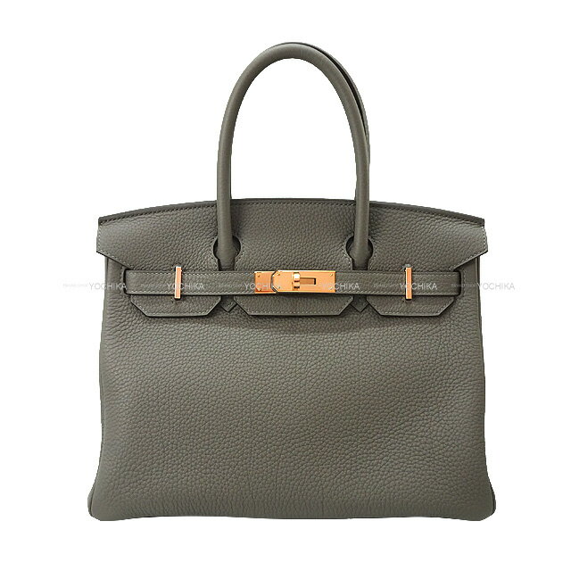 HERMES エルメス バーキン30 グリメイヤー トゴ ローズゴールド金具 ハンドバッグ U刻印 新品(HERMES Birkin30 Gris Meyer Veau Togo Rose Gold HW Handbag[BRAND NEW][Authentic])【あす楽対応】#yochikaのサムネイル