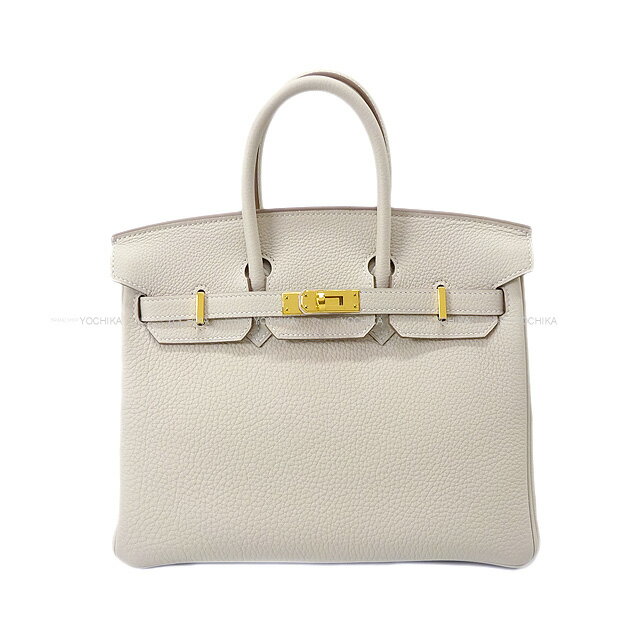 HERMES エルメス バーキン25 クレ トゴ ゴールド金具 ハンドバッグ U刻印 新品(HERMES Birkin25 Craie Veau Togo Gold HW Handbag[BRAND NEW][Authentic])【あす楽対応】#yochikaのサムネイル