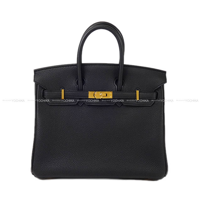 HERMES エルメス バーキン25 黒 (ブラック) トゴ ゴールド金具 ハンドバッグ Z刻印 新品未使用(HERMES Birkin25 Noir (Black) Veau Togo Gold HW Handbag[NEVER USED][Authentic])【あす楽対応】#yochikaのサムネイル