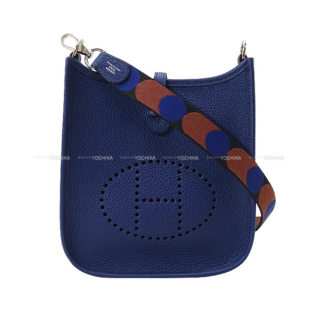 HERMES エルメス エヴリン(エブリン) 16 TPM アマゾン フリッパーボール ブルーサフィール/黒 (ブラック) トリヨンモーリス シルバー金具 ショルダーバッグ Z刻印 新品未使用(HERMES Evelyne 16 TPM Amazon Flipperball Bleu Saphir)【あす楽対応】#yochikaのサムネイル