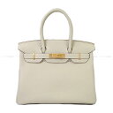 HERMES GX o[L30 N gS S[h nhobO U Vi(HERMES Birkin30 Craie Veau Togo Gold HW Handbag[BRAND NEW][Authentic])yyΉz#yochika