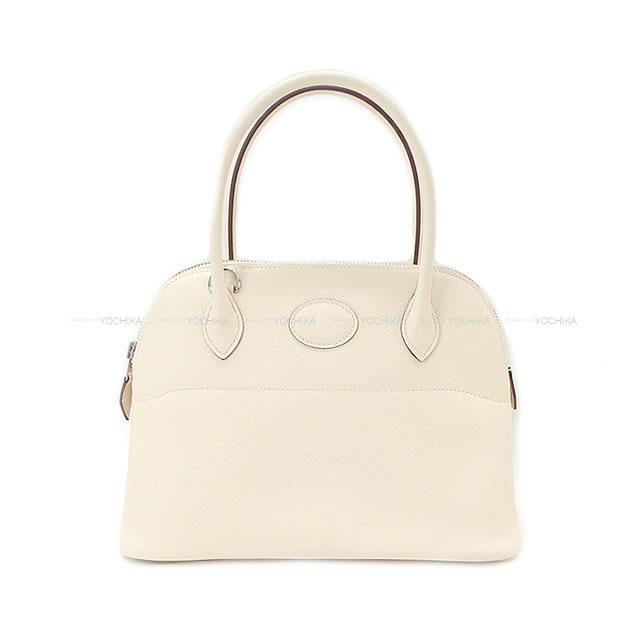 HERMES エルメス ボリード27 ナタ エプソン シルバー金具 ショルダーバッグ U刻印 新品(HERMES Bolide27 Nata Veau Epsom Silver HW Shoulder bag[BRAND NEW][Authentic])【あす楽対応】#yochikaのサムネイル