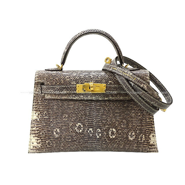 HERMES エルメス ケリー ミニ ドゥ ケリー 20 オンブレ リザード ゴールド金具 ショルダーバッグ U刻印 新品(HERMES Kelly mini 2 Kelly20 Ombre Lizard Gold HW Shoulder bag[BRAND NEW][Authentic])【あす楽対応】#yochikaのサムネイル