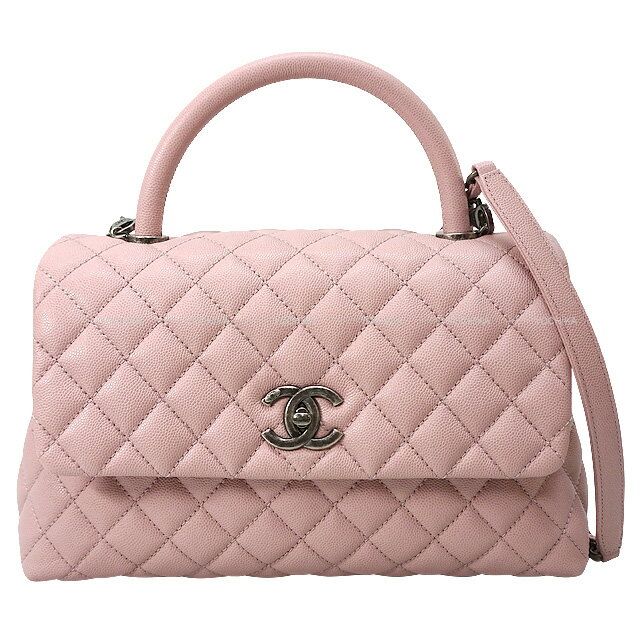 CHANEL シャネル ココハンドル28 マトラッセ トップハンドル 2Way チェーン ベビーピンク グレインドカーフ(キャビアスキン) A92991 ショルダーバッグ 新品未使用(CHANEL Coco Handle Matelasse 2Way Chain Shoulder bag[NEVER USED][Authentic])【あす楽対応】#yochikaのサムネイル
