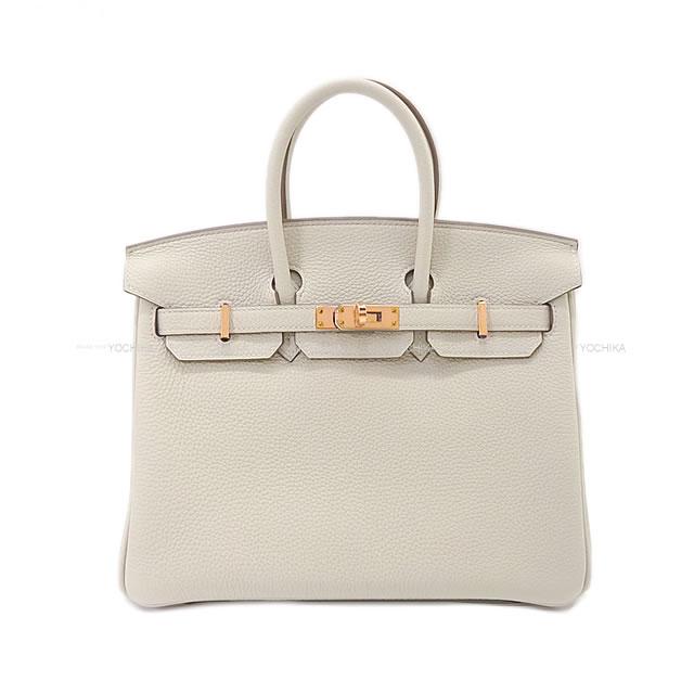 HERMES エルメス バーキン25 クレ トゴ ローズゴールド金具 ハンドバッグ U刻印 新品(HERMES Birkin25 Craie Veau Togo Rose Gold HW Handbag[BRAND NEW][Authentic])【あす楽対応】#yochikaのサムネイル