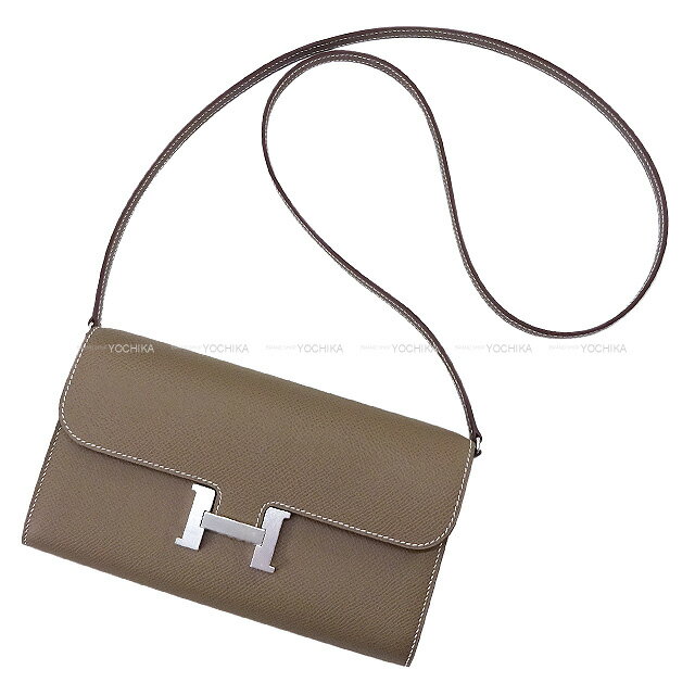HERMES エルメス コンスタンスロング トゥーゴー エトープ (エトゥープ) エプソン シルバー金具 長財布 W刻印 新品(HERMES Constance Long To Go wallet Etoupe Veau Epsom Silver HW long wallet[BRAND NEW][Authentic]) #yochikaのサムネイル