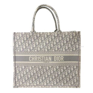 Christian Dior ꥹǥ ֥åȡ 顼 졼 ǥ ֥꡼ 㥬 M1286ZRIW ϥɥХå Ʊ͡š([Pre-loved] Christian Dior Book Tote Large Grey Dior oblique jacquard Handbag)ڤб#yochika