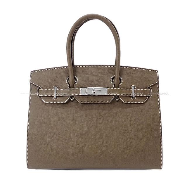 HERMES エルメス バーキン30 セリエ 外縫い エトープ (エトゥープ) エプソン シルバー金具 ハンドバッグ Y刻印 新品未使用(HERMES Birkin30 Sellier Etoupe Veau Epsom Silver HW Handbag[NEVER USED][Authentic])【あす楽対応】#yochikaのサムネイル