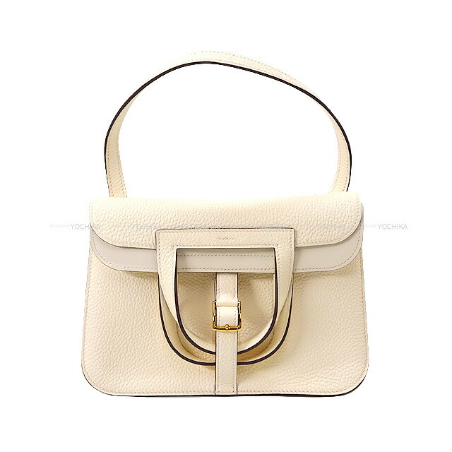 HERMES エルメス アルザン25 ナタ トリヨンクレマンス ゴールド金具 ショルダーバッグ Z刻印 新品未使用(HERMES Halzan 25 Nata Taurillon Clemence Gold HW Shoulder bag[EXCELLENT][Authentic])【あす楽対応】#yochikaのサムネイル