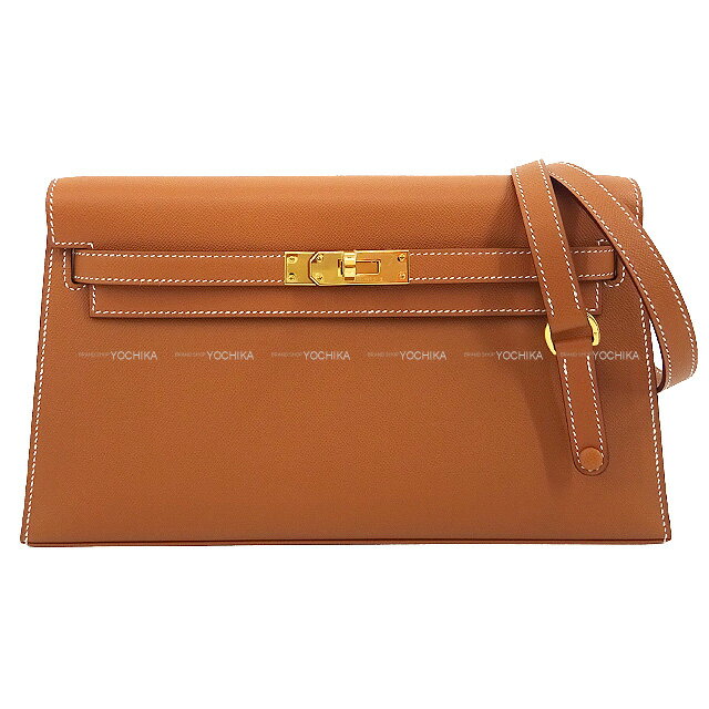 ケリー HERMES エルメス 2WAY ケリーエラン ゴールド ヴォーマダム ゴールド金具 クラッチバッグ B刻印 新品(HERMES 2WAY Kelly Elan Gold Veau madame Gold HW Clutch bag[BRAND NEW][Authentic])【あす楽対応】#yochika