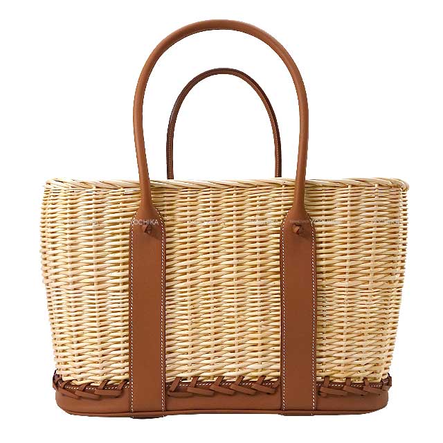 HERMES エルメス ガーデンパーティ 36 PM ピクニック ゴールド 籐/スイフト トートバッグ B刻印 新品(HERMES Garden Party 36 PM Picnic Gold Wicker/Swift tote bag[BRAND NEW][Authentic])【あす楽対応】#yochika