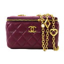 2023Nt CHANEL Vl }gbZ RR}[N n[g&_C`[ `F[ @jeB Cbh XL V_[obO Vigp(CHANEL Matelasse COCO mark Heart & diamond charm Chain vanity Red Lambskin Shoulder bag)