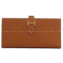 エルメス 財布（レディース） HERMES エルメス ベアンスフレ ゴールド エプソン ゴールド金具 長財布 B刻印 新品(HERMES Bearn Soufflet Gold Veau Epsom Gold HW long wallet[BRAND NEW][Authentic])【あす楽対応】#yochika