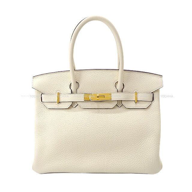 HERMES エルメス バーキン30 ナタ トリヨンクレマンス ゴールド金具 ハンドバッグ Z刻印 新品未使用(HERMES Birkin30 Nata Taurillon Clemence Gold HW Handbag[EXCELLENT][Authentic])【あす楽対応】#yochikaのサムネイル