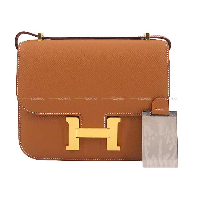 HERMES エルメス コンスタンス3 ミニ 18 ミロワール ゴールド エプソン ゴールド金具 ショルダーバッグ B刻印 新品(HERMES Constance 3 18 Miroir Gold Veau Epsom Gold HW Shoulder bag[BRAND NEW][Authentic])【あす楽対応】#yochikaのサムネイル