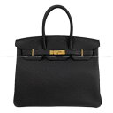 HERMES エルメス バーキン35 黒 (ブラック) トゴ ゴールド...(4)