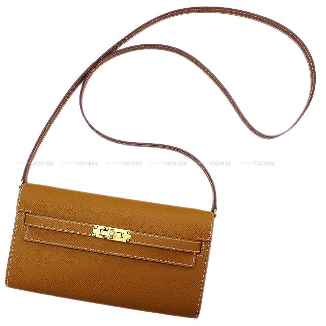 HERMES エルメス ケリーウォレット ロング トゥーゴー ゴールド エプソン ゴールド金具 長財布 B刻印 新品(HERMES Kelly Wallet Long To Go Gold Veau Epsom Gold HW long wallet[BRAND NEW][Authentic])【あす楽対応】#yochika