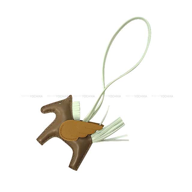 HERMES ᥹ ǥ ڥ PM ȡ (ȥ)/ӥå (ӥ奤)/ե ˥塼ߥ()/ե Хå㡼 B (HERMES Rodeo Pegasus PM Etoupe/Biscuit/Vert Fizz Agneau Milo/Veau Swift bag charm)ڤб#yochika